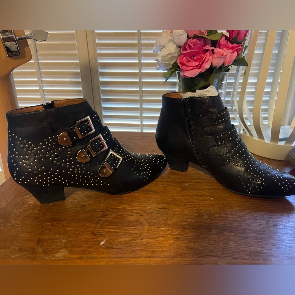 Jeffrey Campbell Starburst Studded leather Bootie